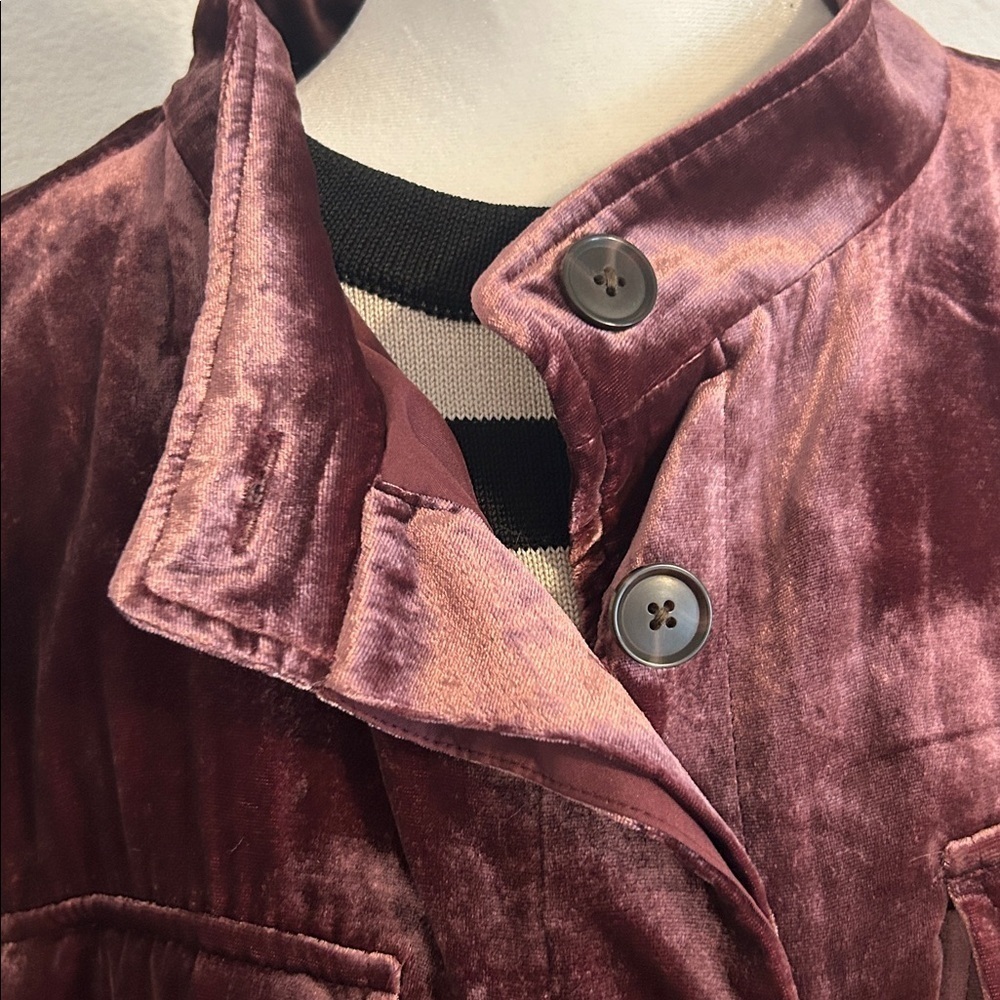 LOFT Velvet Utility Jacket - Picture 8 of 9